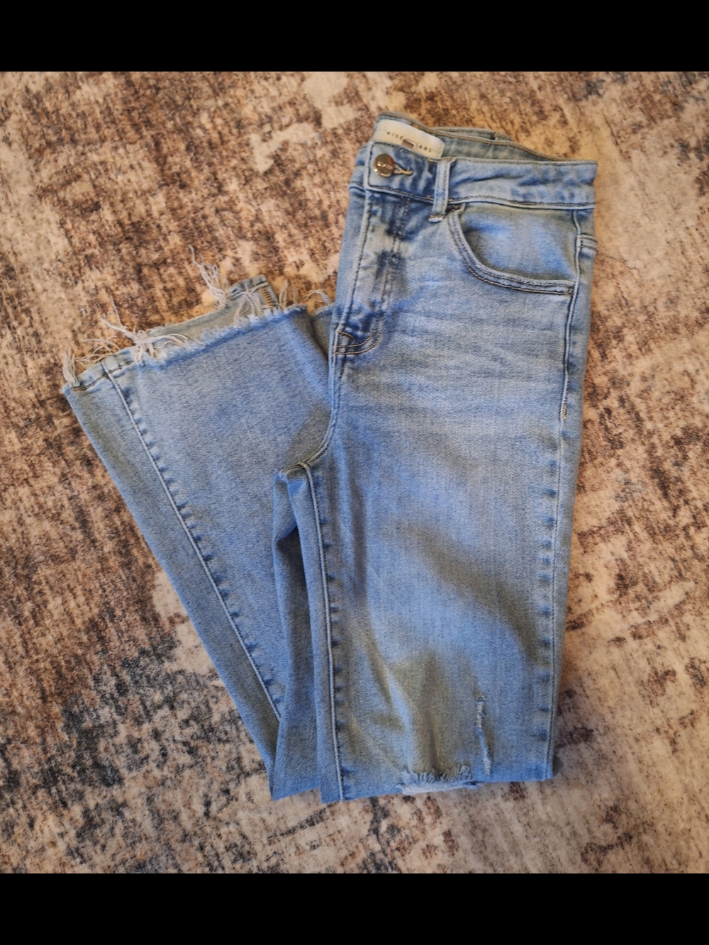 Risen Distressed Bootcut Jean.  Sz 7/28.